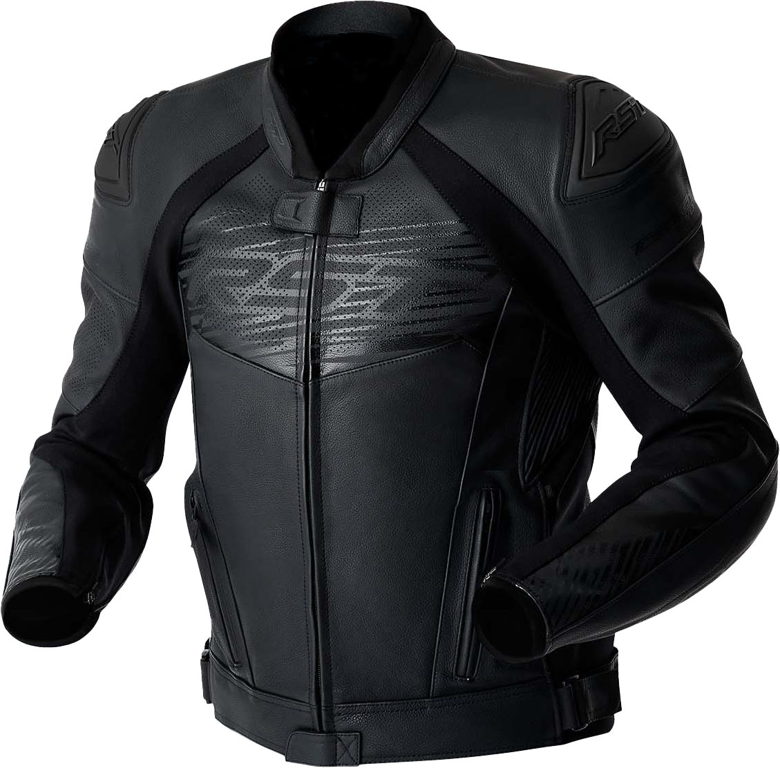 Tractech Evo D3o Jacket Black Leather Lg