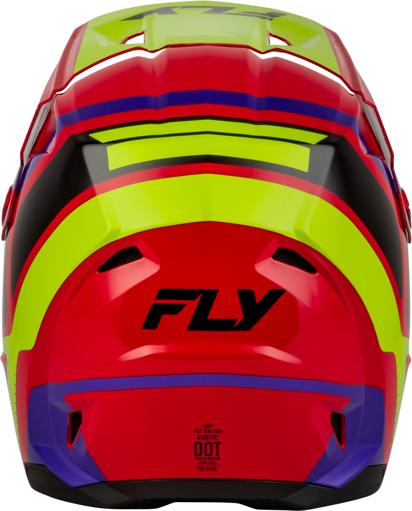 Youth Kinetic Scrap Helmet Red/Hi Vis/Purple/Black Ys