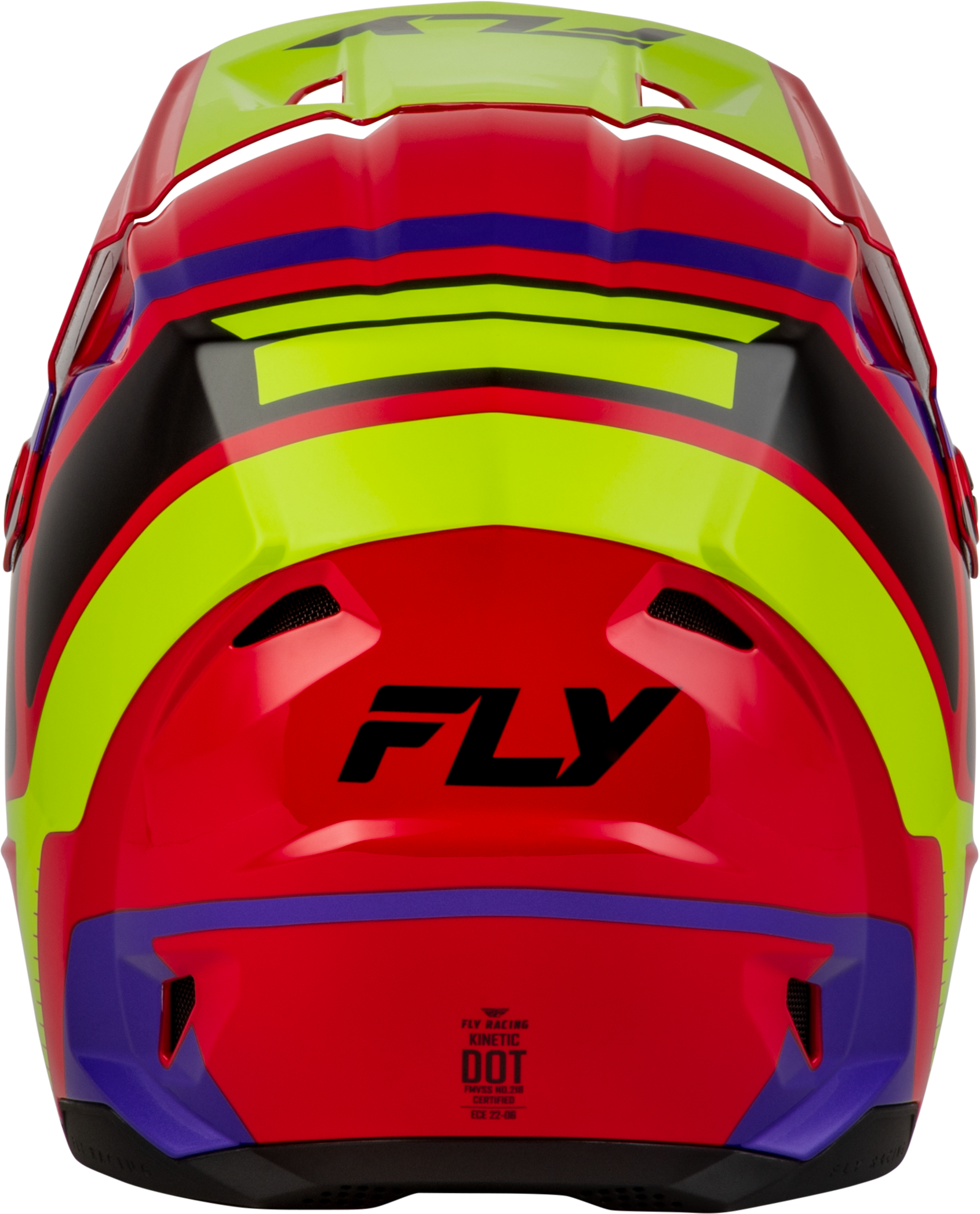 Youth Kinetic Scrap Helmet Red/Hi Vis/Purple/Black Ys