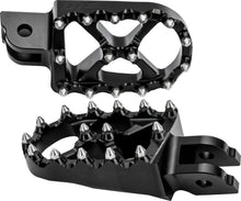 Moto Style Footpeg Set Black 2"X3.125"