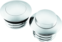 Bikers Choice 82 Up W/Dual Cap Chrome Pop Up Billet Gas Cap Set