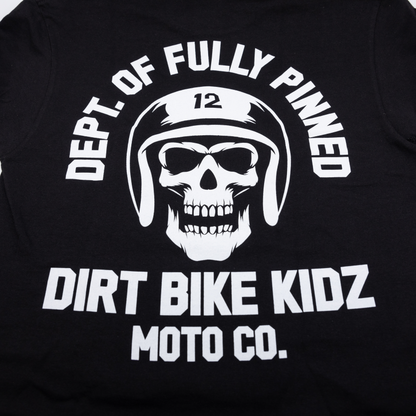 Fully Pinned Youth Tee Black Ys