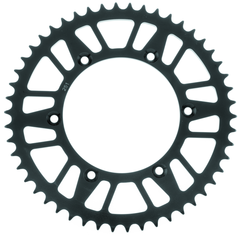 BikeMaster Honda Yamaha Rear Steel Sprocket 520 48T - Black