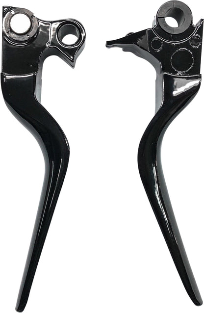 Lsr Lever Set Black Big Twin 96 16 Xl 96 03 W/Cable Clutch