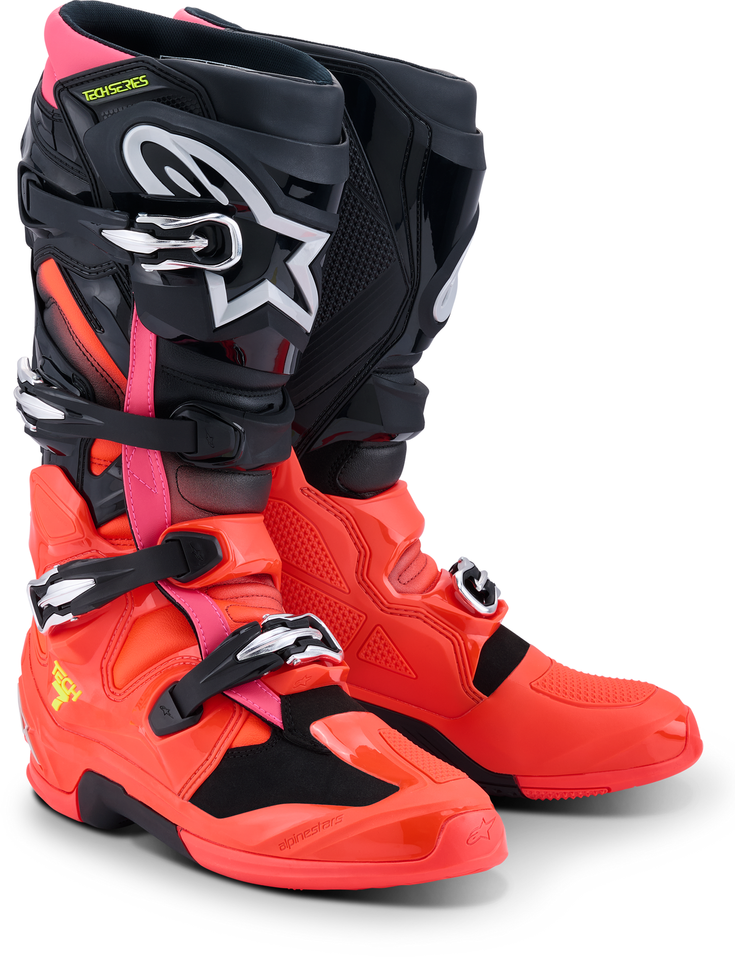 Tech 7 Black/Red Fluo/Pink Fluo 8