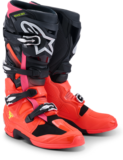 Tech 7 Black/Red Fluo/Pink Fluo 10