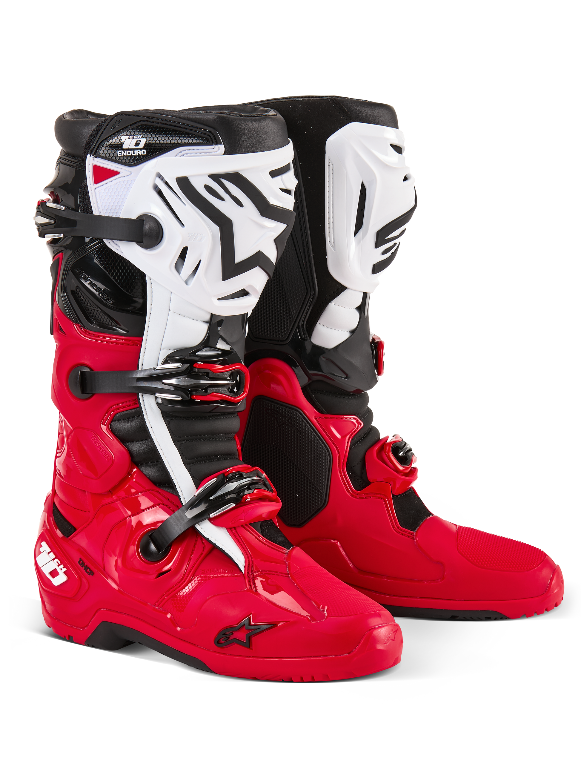 Tech 10 Enduro Boots Bright Red/Black/White 11