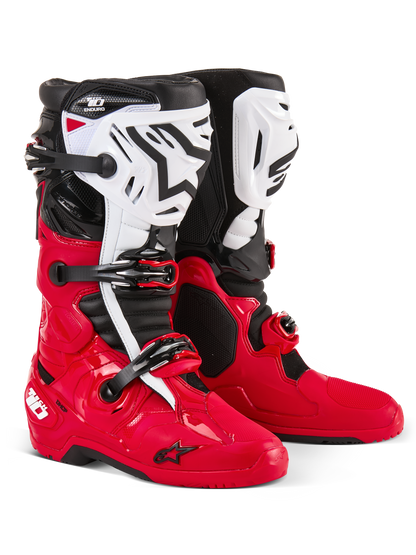 Tech 10 Enduro Boots Bright Red/Black/White 11