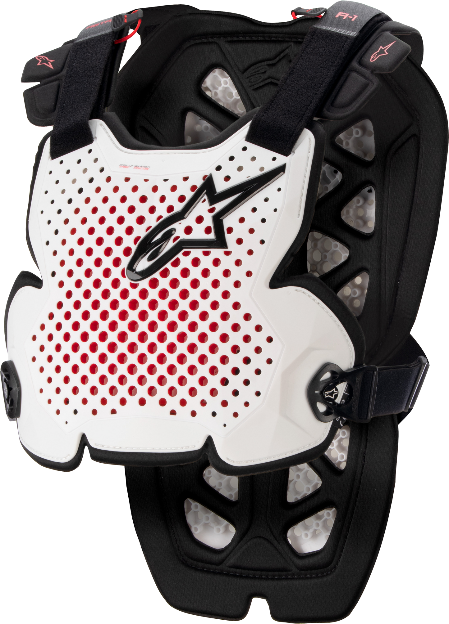 A 1 Chest Protector White/Black/Red Md/Lg