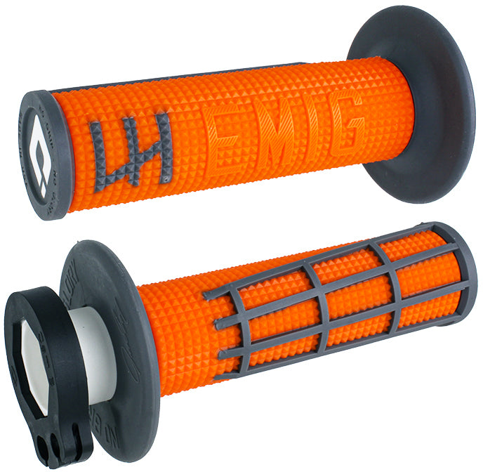 Emig 2.0   V2 Lock On Grip Orange/Graphite