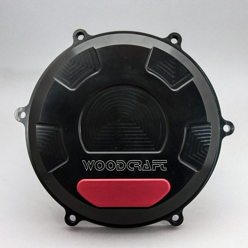 WOODCRAFT RHS Clutch Cover Black Anodized for Ducati Panigale / Streetfighter V4 / S/ Speciale