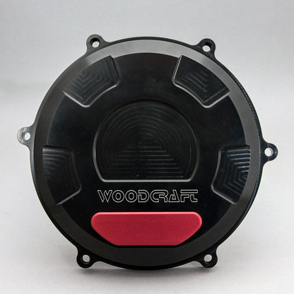 WOODCRAFT RHS Clutch Cover Black Anodized for Ducati Panigale / Streetfighter V4 / S/ Speciale