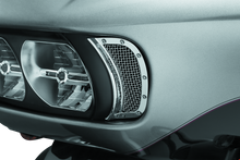 Kuryakyn Mesh Headlight Vent Accents Chrome