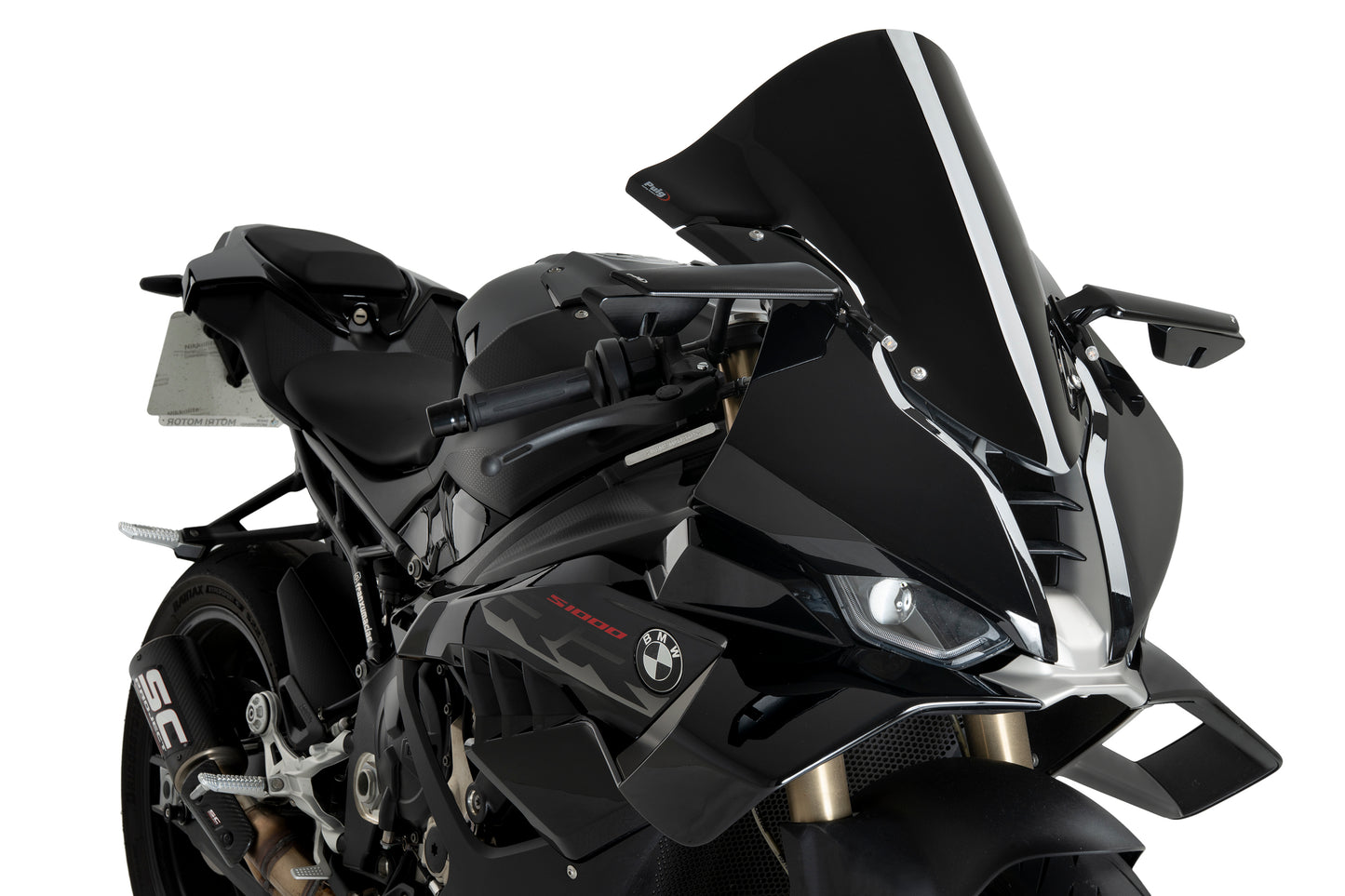 Windscreen R Racer Black Bmw