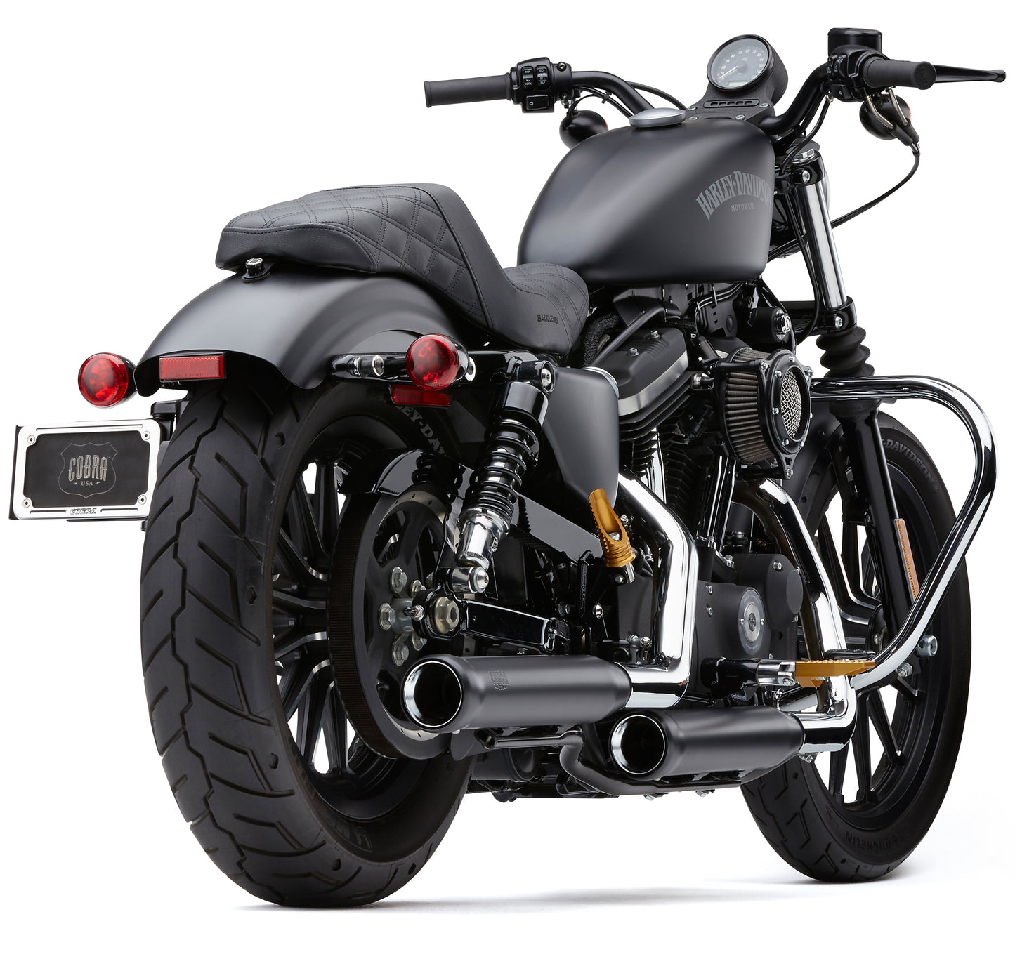3" Nh Series Slip Ons Black Sportster 14 22