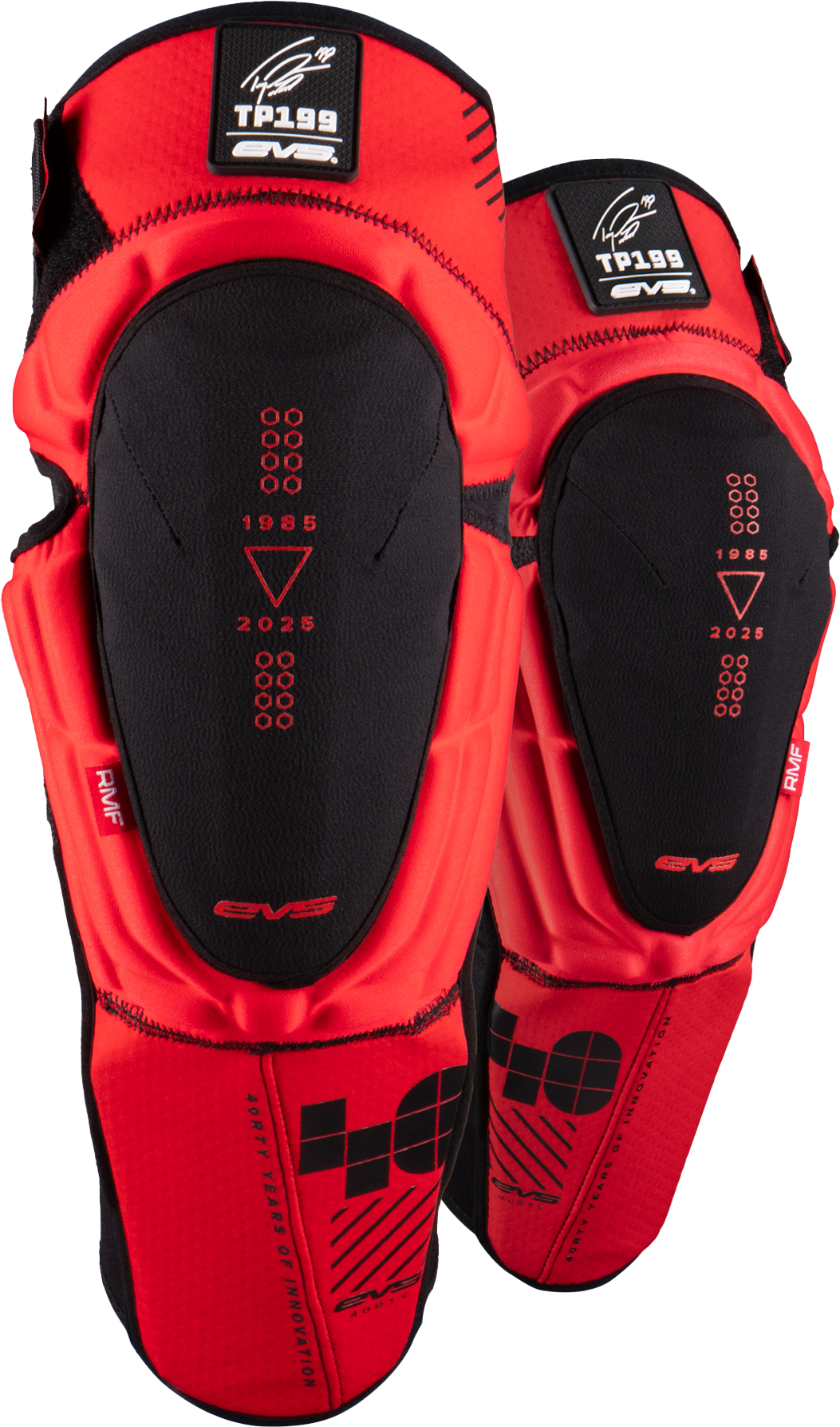 Tp199 Knee/Shin Guard Pair Le 40th Anniv Red Lg/Xl