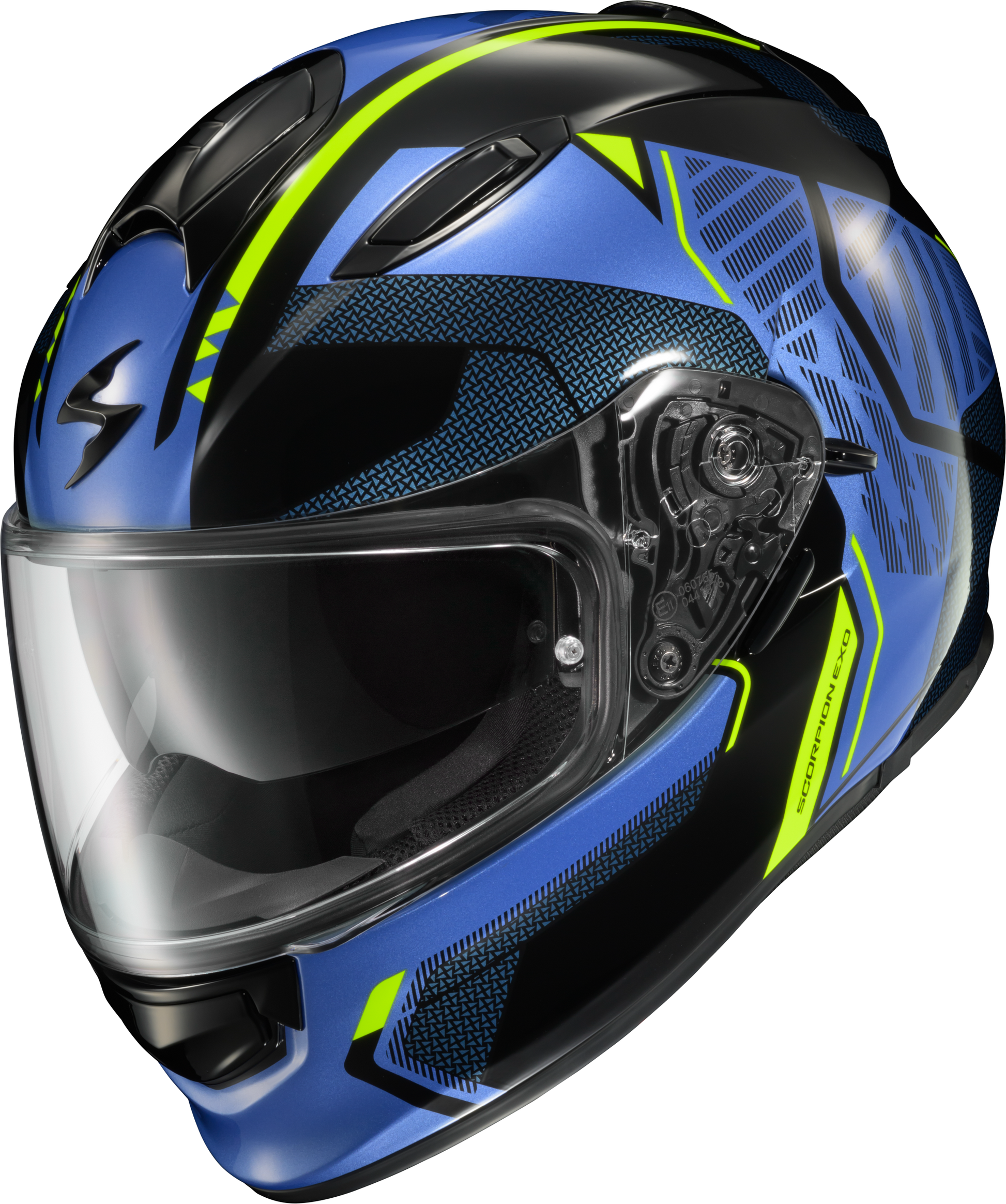 Ryzer Full Face Helmet Switch Blue/Hi Viz Xl