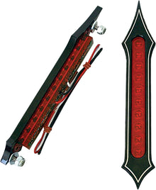 Tribal Bag Lights Black W/Red Lens