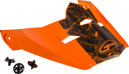 Visor W/Screws Dominant Mx 46 Matte Orange/Black Md 2x