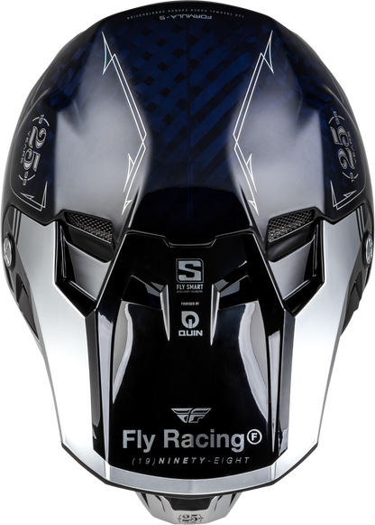 Formula S Carbon Legacy Helmet Blue Carbon/Silver Sm