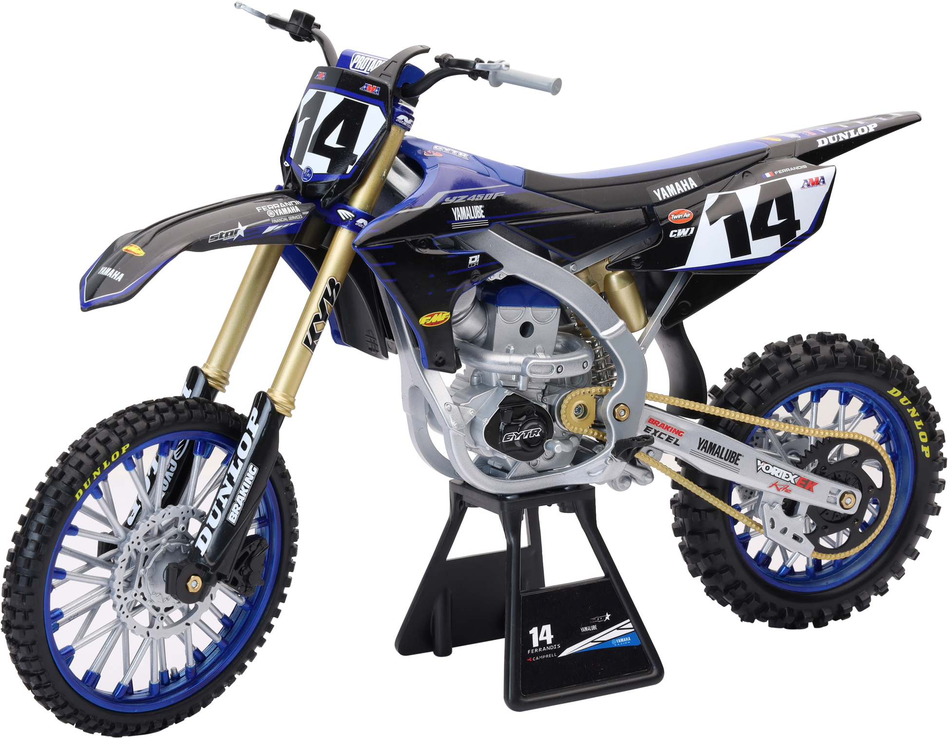 1:6 Scale Yamaha Factory Team Yz450 Dylan Ferandis #14
