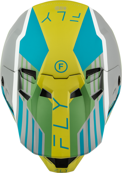 Formula Cc Strike Helmet Matte Grey/Green/Teal Md