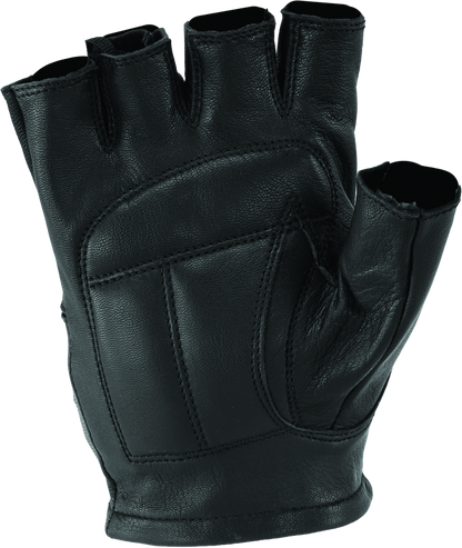 Kuryakyn Leather By River Road Diamond Shorty Gloves Black Womens - Small