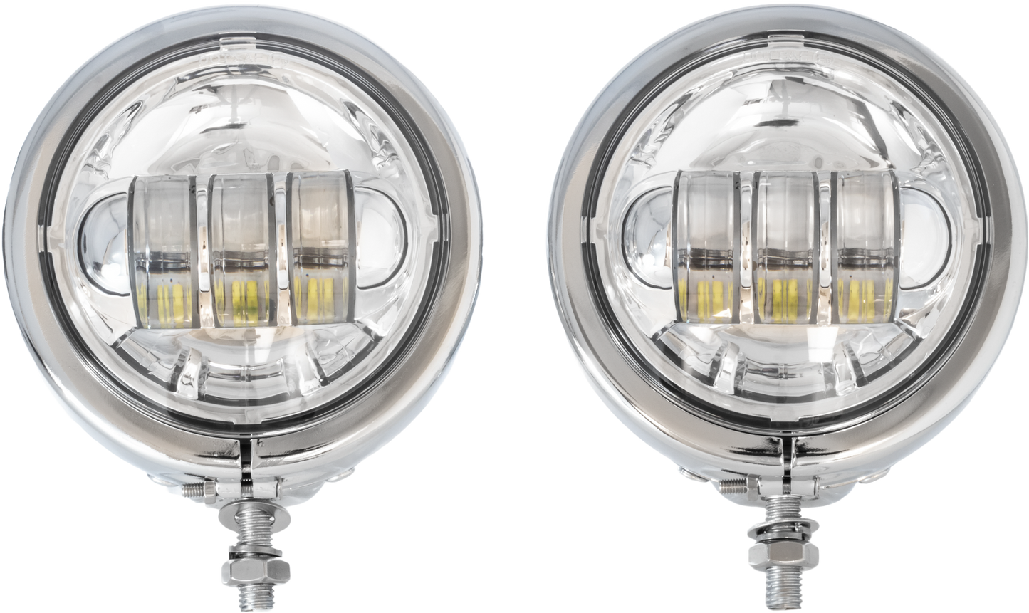 4.5" Led Assem Chr Shell Chrome