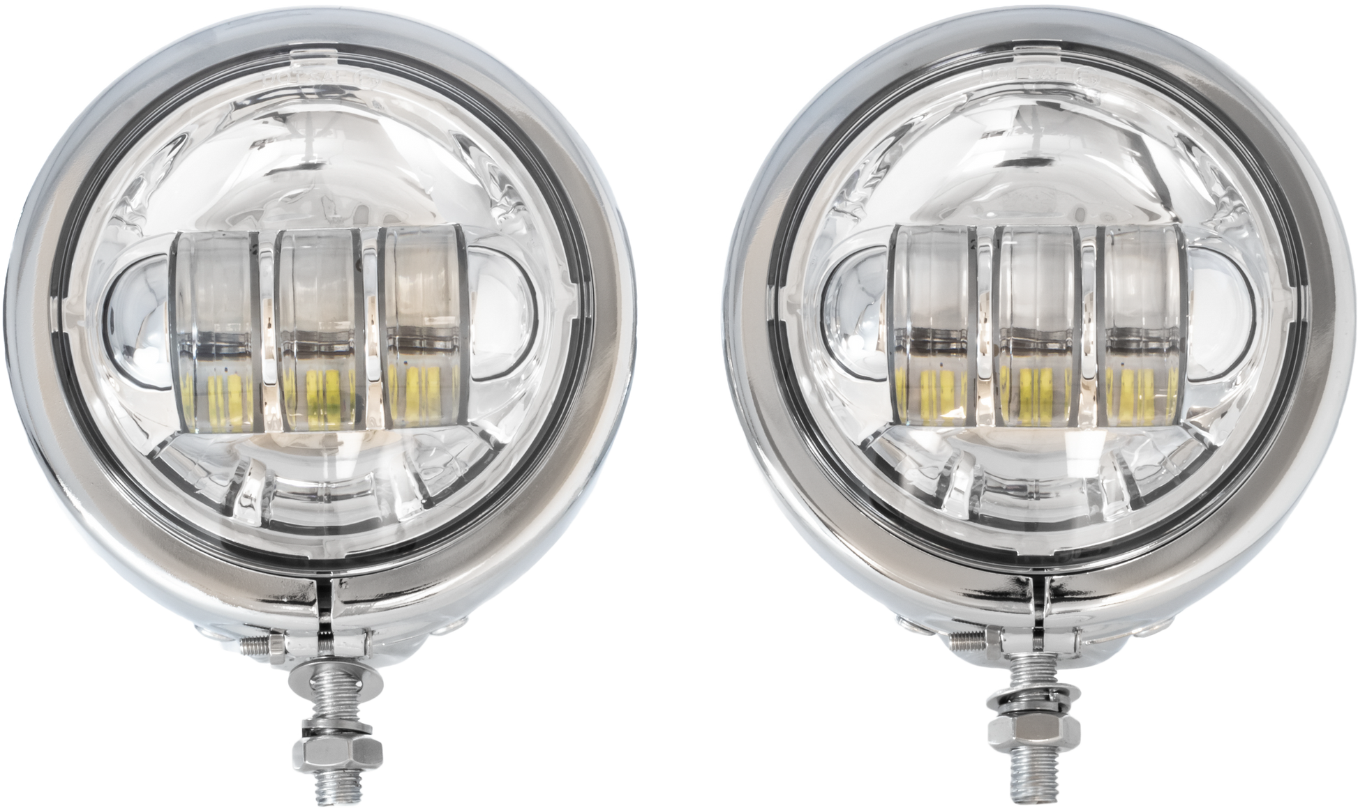 4.5" Led Assem Chr Shell Chrome