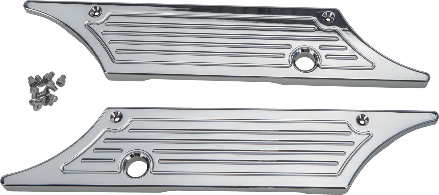 Saddle Bag Latch Covers 93 13 Milled Chr