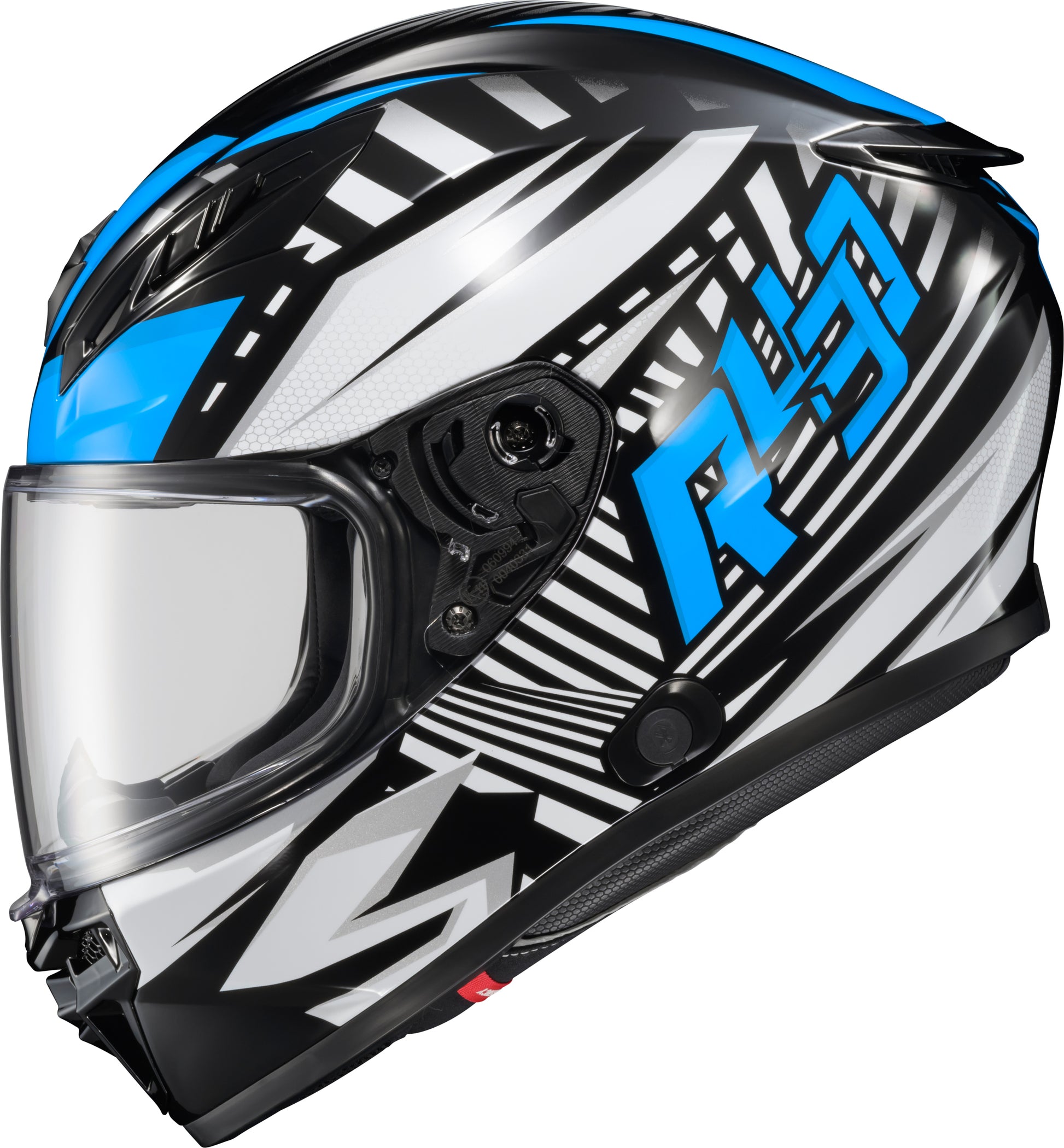Exo R430 Full Face Helmet Head Trip Light Blue Lg
