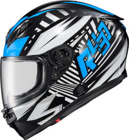 Exo R430 Full Face Helmet Head Trip Light Blue Lg