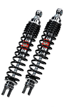Bitubo WGE0 Twinshocks Adjustable: Spring Preload, Rebound, Black Spring