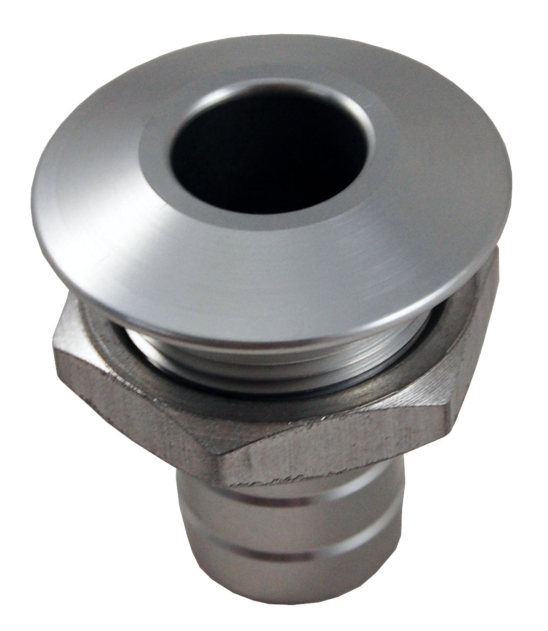 Billet Thru Hull Water Fitting Bilge Pump Outlet Natural