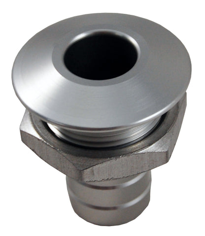 Billet Thru Hull Water Fitting Bilge Pump Outlet Natural