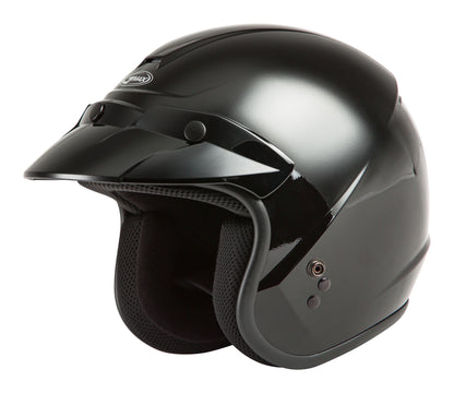 Youth Of 2y Open Face Helmet Black Ys