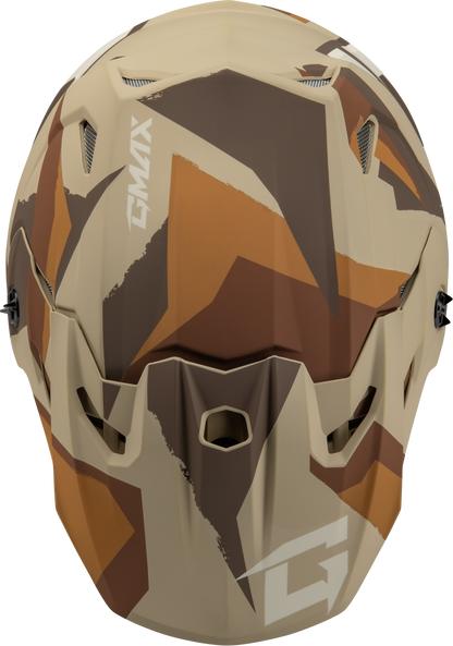 Mx 96 Splinter Helmet Matte Brown/Tan/White  Lg