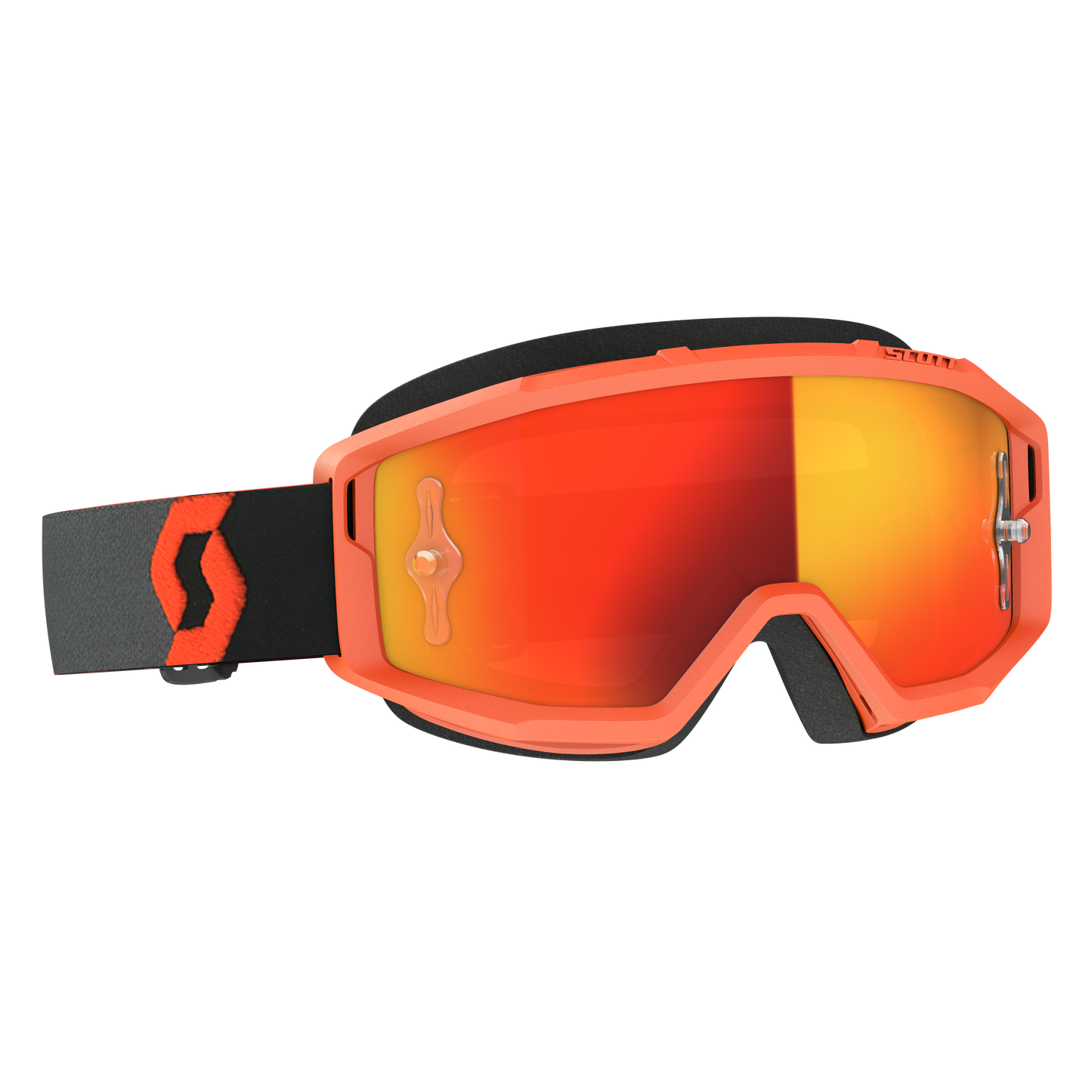Primal Goggle Orange/Black Orange Chrome Works Lens