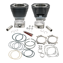 S&S Cycle 99-06 w/ 89cc/91cc Heads 4 1/8in Bore Cyl & Piston Kit For 124in Hot Set Up Kit - Wblack