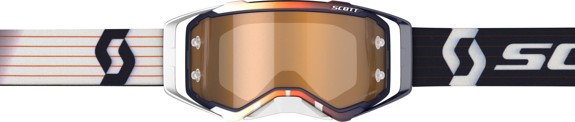 Prospect Goggle Blue/ White W/Gold Chrome Amp Works