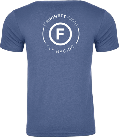 Fly Atom Tee Cool Blue Heather Sm