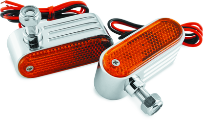 BikeMaster Marker/Side Lights 5/16in Mount Dual Bulb Amber