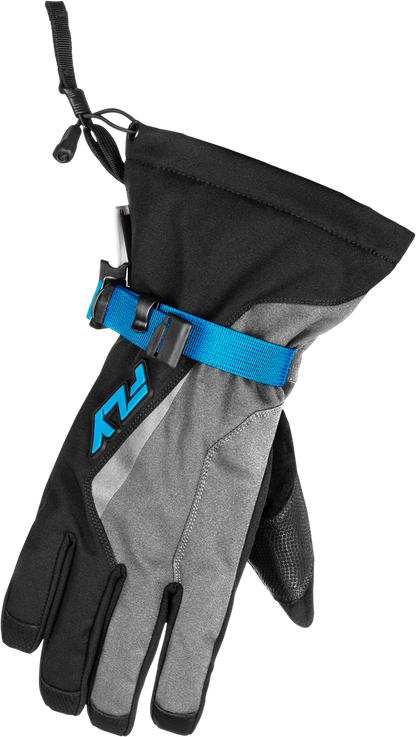 Title Gauntlet Gloves Light Grey/Black/Blue 2x