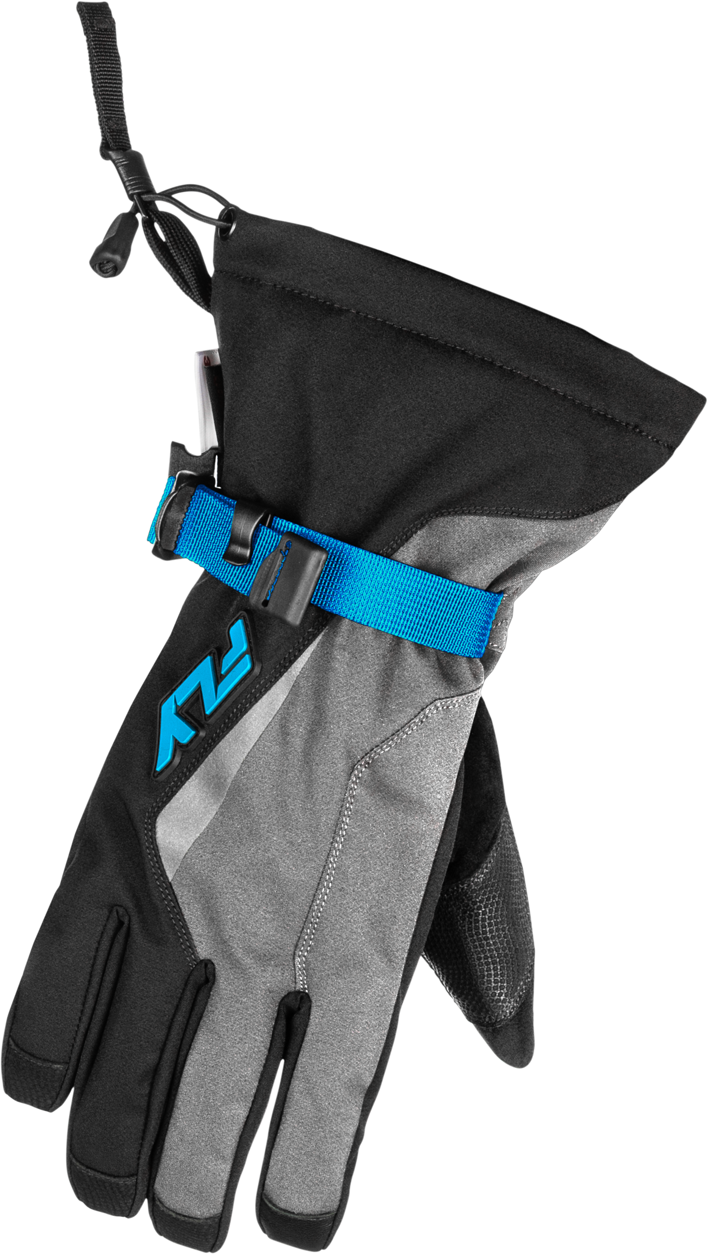 Title Gauntlet Gloves Light Grey/Black/Blue Xl