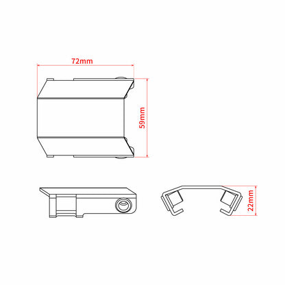 Silencer Heat Guard Extender Silver