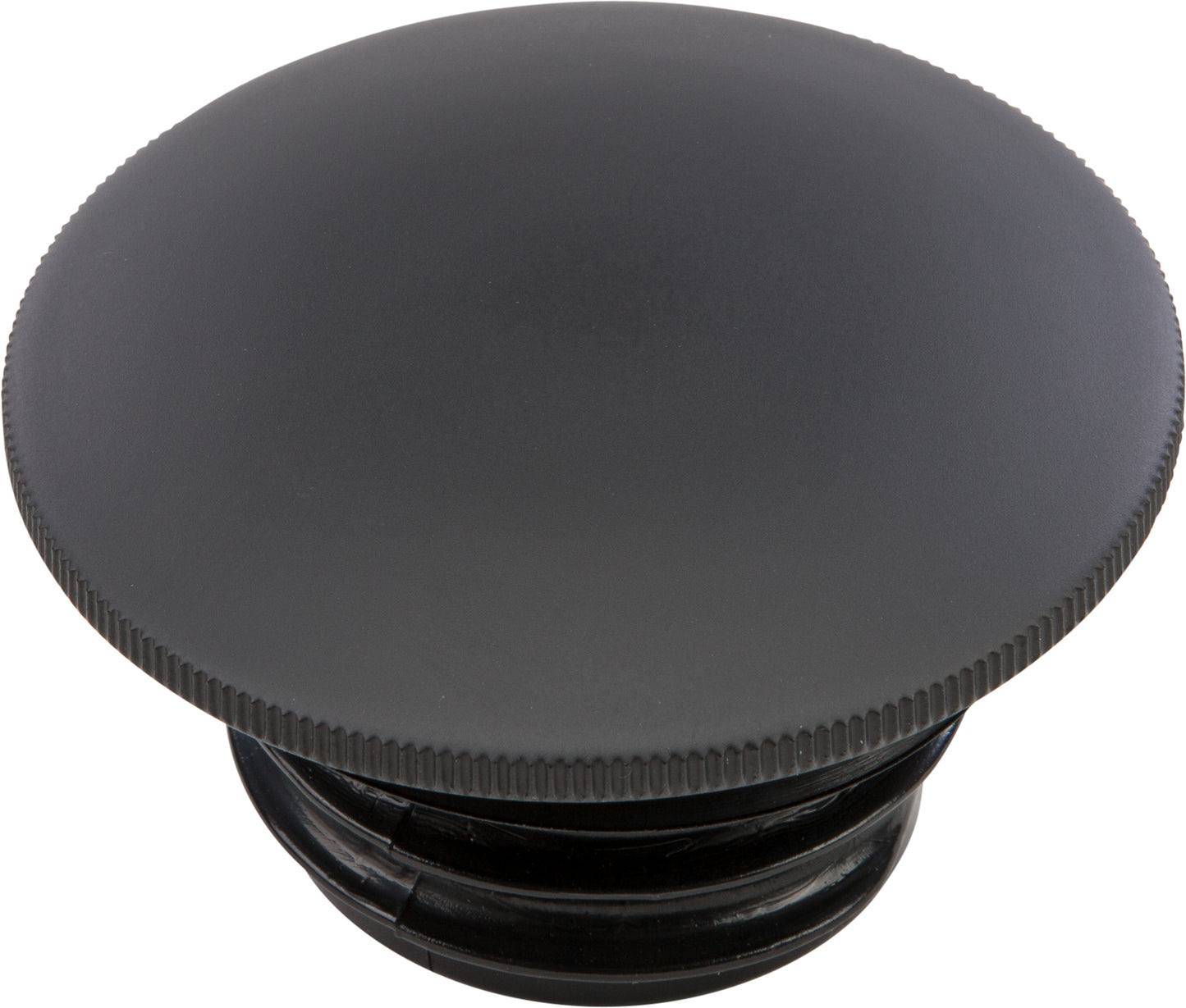 Gas Cap Screw In Smooth Non Vented Matte Black `96 25