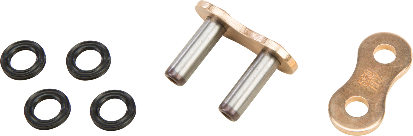 X Ring Rivet Master Link 520 Gold