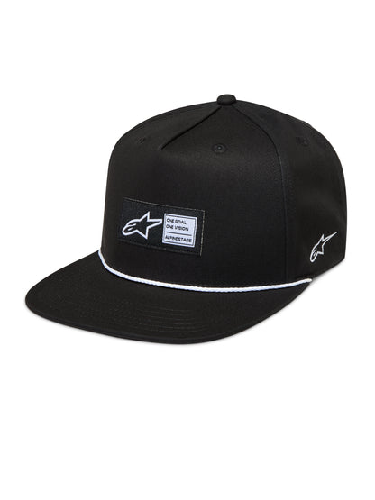 Label Snapback Hat Black