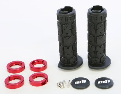 Atv Rogue Lockon Grip 120mm Black/Red