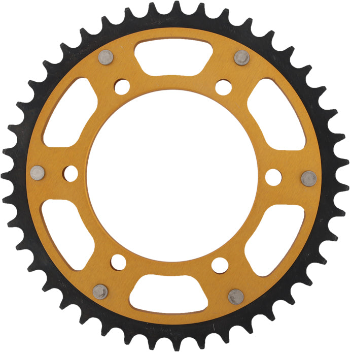 Rear Stealth Sprocket Alu/Stl 43t 525 Gld Suz/Yam